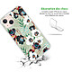 Avis LaCoqueFrançaise Coque iPhone 13 360 intégrale transparente Motif Fleurs vert d'eau Tendance