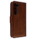 Avizar Étui pour Samsung Galaxy S23 Portefeuille Fonction Support vidéo  Marron - Étui folio portefeuille, issu de la collection Prestifold, conçu pour votre Samsung Galaxy S23