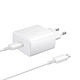 Samsung Chargeur Secteur  Original Câble USB-C vers USB-C Fast Charging 2.0 Blanc Chargeur secteur USB-C + câble USB-C vers USB-C, d'origine Samsung.