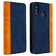 Avizar Etui folio Bleu Nuit Éco-cuir pour Huawei P20 Lite Etui folio Bleu Nuit éco-cuir Huawei P20 Lite