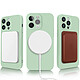 Avis Avizar Coque Magsafe pour iPhone 15 Pro Max Silicone Souple Soft touch  Vert