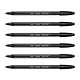 BIC Stylo Bille Cristal Exact Pointe Ultra Fine Noir x 6 Stylo à bille