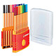 STABILO Etui ColorParade de 20 Stylos-Feutre POINT 88 Pointe Fine 0,4 mm assorties Feutre à pointe fine