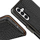 Acheter Avizar Étui Cuir pour Samsung Galaxy S24 Portefeuille RFID Motif Crocodile Noir