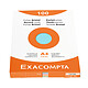 EXACOMPTA Etui de 100 Fiches BRISTOL A4 Q 5x5 Non perforée Assorties x 10 Fiche Bristol