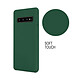 Avis Evetane Coque Samsung Galaxy S10 Silicone liquide Vert Foret + 2 Vitres en Verre trempé Protection écran Antichocs