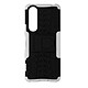 Avizar Coque Sony Xperia 5 III Bi-matière avec Béquille Support Blanc et Noir Coque spécialement concue pour votre Sony Xperia 5 III