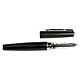 HERBIN Stylo roller métal rechargeable à cartouche standard Noir Stylo roller