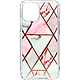 Avizar Coque Marbre pour iPhone 12 et 12 Pro Hybride avec Coins Renforcés Rose Coque Rose en Polycarbonate, iPhone 12 Pro