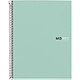 APLI Carnet A4 NB1 80 Feuilles 90g Quadrillées Couverture Rigide AQUA MR Cahier