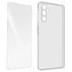 Avizar Coque pour Samsung Galaxy A14 5G Silicone Gel et Verre Trempé 9H transparent Préserve efficacement et intégralement votre appareil contre les chocs et les rayures du quotidien