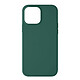 Avizar Coque pour iPhone 13 Pro Silicone Semi-rigide Finition Soft-touch Vert éméraude Coque Vert Foncé en Silicone, iPhone 13 Pro