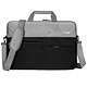 LinQ Sacoche pour Ordinateur Portable jusqu'à 14'' Étanche Bandoulière  Noir - Sac pour ordinateur portable noir et gris en tissu oxford pour transporter aisément votre ordinateur portable