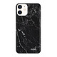 Evetane Coque iPhone 12 mini 360 intégrale transparente Motif Marbre noir Tendance Coque iPhone 12 mini 360 intégrale transparente Marbre noir Tendance