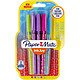 PAPER MATE Stylo à bille Inkjoy Wrap 100, blister de 8 couleurs fun Stylo à bille