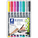 STAEDTLER Marqueur permanent 317M Lumocolor, étui de 8 Marqueur permanent