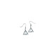 Harry Potter - Boucles d'oreille plaquées argent Deathly Hallows Boucles d'oreille plaquées argent Harry Potter, modèle Deathly Hallows.