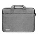 LinQ Sacoche pour Ordinateur Portable jusqu'à 15 pouces Imperméable  Gris - Sac pour ordinateur portable gris en tissu oxford pour transporter aisément votre ordinateur portable