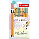 STABILO Set de 12 feutres Pen 68 & point 88 Pastellove Feutre à pointe fine