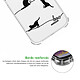 Acheter Evetane Coque iPhone 13 Mini anti-choc souple angles renforcés transparente Motif Chat Lignes