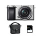 SONY ALPHA 6100 SILVER + 16-50 + Sac + SD 8 Go PROMO GARANTIE 3 ans. MATERIEL PROVENANCE SONY FRANCE. Emballage securisé de vos commandes. Livré avec Facture dont TVA.