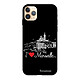 LaCoqueFrançaise Coque iPhone 11 Pro Silicone Liquide Douce noir J'aime Marseille Coque iPhone 11 Pro Silicone Liquide Douce noir J'aime Marseille