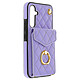 Avizar Coque Cordon pour Samsung Galaxy A54 5G Dos Portefeuille Bague Support  Violet Clair - Coque portefeuille en simili cuir violet clair, réalisée spécialement pour le Samsung Galaxy A54 5G