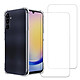 Acheter Evetane Coque Samsung Galaxy A25 Antichoc coins renforces Silicone + 2 Vitres en verre trempe Protection ecran