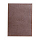 RHODIA Porte-bloc Rhodiarama simili CHOCOLAT avec porte-crayon + bloc N°12 ligné Porte-bloc