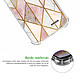 Acheter Evetane Coque iPhone 13 Pro Max anti-choc souple angles renforcés transparente Motif Marbre Rose Losange