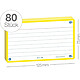 Avis OXFORD Pack 80 Fiches 'Flash 2.0', 75 x 125 mm, ligné, jaune