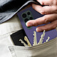 Avizar Coque Samsung Galaxy S22 Ultra Silicone Semi-rigide Finition Soft-touch Violet pas cher