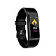 Blaupunkt - Bracelet connectée GPS tracker - BLP5210-133 - Noir Montre connecté Blaupunkt Bluetooth, étanche IP67 notifications appels SMS podomètre moniteur de sommeil cardio calories brulées ....