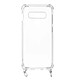 Avizar Coque pour Samsung Galaxy S10e Anneau personnalisable avec bijou/chaine Transparent Coque Anneau Transparent en Silicone, Galaxy S10e