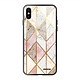 Evetane Coque en verre trempé iPhone Xs Max Marbre Rose Losange Coque en verre trempé iPhone Xs Max Marbre Rose Losange Ecriture Tendance et Design