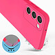 Avis Avizar Coque pour Samsung Galaxy S23 Silicone Semi-rigide Finition Douce au Toucher Fine  Fuchsia