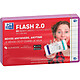 OXFORD Fiches Flash 2.0 - 75 x 125 mm, ligné, lilas Fiche Bristol