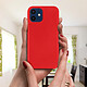 Acheter Avizar Coque Apple iPhone 12 / 12 Pro Protection Arrière Rigide et Avant Souple rouge