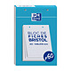 OXFORD Bloc de 60 fiches bristol 148X210 perforées Q5/5 blanc Fiche Bristol