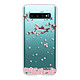 Evetane Coque Samsung Galaxy S10 360 intégrale transparente Motif Chute De Fleurs Tendance Coque Samsung Galaxy S10 360 intégrale transparente Chute De Fleurs Tendance