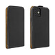 Avizar Étui Apple iPhone 12 Mini Clapet Vertical Protection Porte-carte Noir Étui de protection spécialement conçu pour Apple iPhone 12 Mini