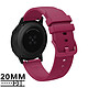 Bracelet pour Samsung Galaxy Watch Active 40mm Silicone Souple Bordeaux Bracelet pour, pour personnaliser votre montre connectée à votre goût