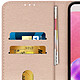 Avizar Housse Samsung Galaxy A03S Clapet Portefeuille Fonction Support vidéo rose gold pas cher