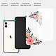 Acheter Evetane Coque iPhone 11 Coque Soft Touch Glossy Fleurs roses Design