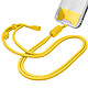 Avizar Cordon Téléphone Nylon Tressé Longueur 75cm Ajustable Design Ananas  jaune - Cordon de téléphone universel en nylon tressé jaune, tendance et pratique