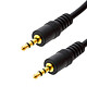 LinQ Câble Audio Jack 3.5 mm Mâle-Mâle Auxiliaire Son stéréo 5m  Noir Câble audio auxiliaire spécialement conçu par LinQ, modèle AV M/M-5M.