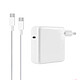 LinQ Chargeur Secteur pour MacBook Puissance 61W Compact avec Câble USB-C 2m  blanc Chargeur secteur USB-C de LinQ performant pour recharger efficacement votre MacBook