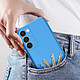 Avizar Coque pour Samsung Galaxy S23 Silicone Semi-rigide Finition Douce au Toucher Fine  Bleu Clair pas cher