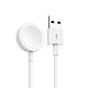 Swissten Câble Magnétique pour Apple Watch Puissance 3W Connecteur USB 1,2m  Blanc Câble de charge USB vers Connecteur Magnétique de Swissten pour Apple Watch Série 1, 2, 3, 4, 5, 6, SE, 7, 9