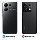 Acheter MOFI Coque Silicone pour Xiaomi Redmi Note 13 4G Effet Métal Brossé Carbone Noir